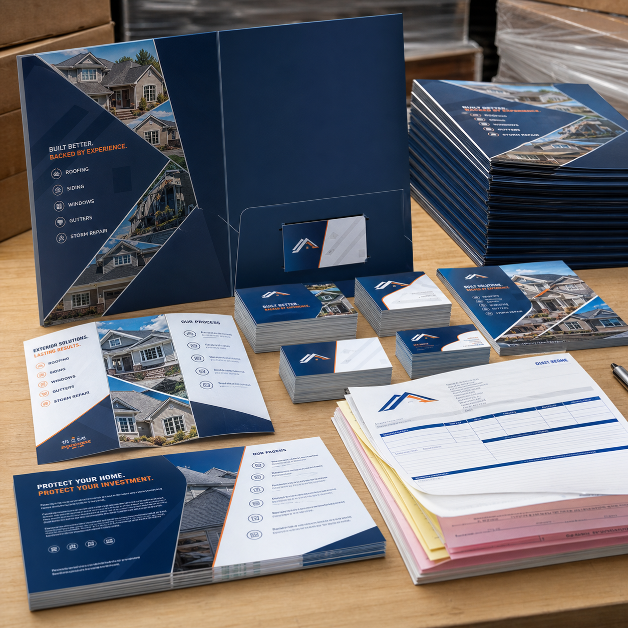 500 full-color tri-fold brochures, one design.